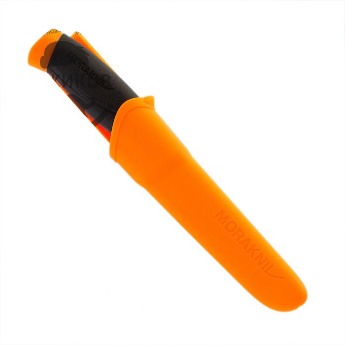 Нож с фиксированным лезвием Morakniv Companion Orange, сталь Sandvik 12C27, рукоять резина/пластик, оранжевый
